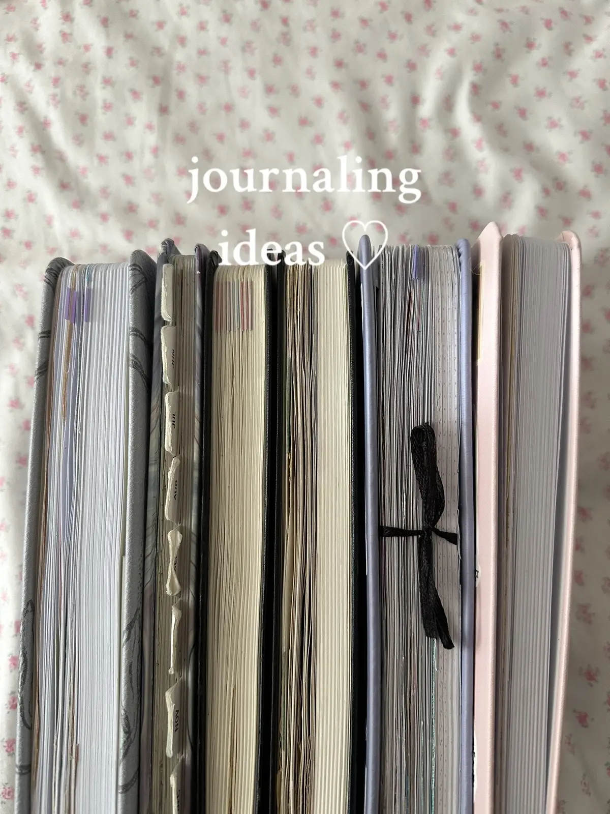 many journel ideas bc i have been journaling so long. ♡ #tinaleie #fyp #coquette #BookTok #journaling #journaltok #bujo #BulletJournal #journalideas #bookjournal #journalwithme 