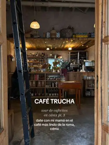 📍Café Trucha, Roma Norte, CDMX / Ame lo acogedor y agusto de este espacio y me fui con mil ganas de volver!  #recomendacionescdmx #adondeircdmx #cafescdmx #cafesenlaroma #laromacdmx #romanortecdmx #dondecomercdmx #cafesenlaromaparaplaticar #coffeeshop #cafesencdmx #cafecdmx #mexicocity #mexicocityguide #restaurantescdmx #cdmxfood 