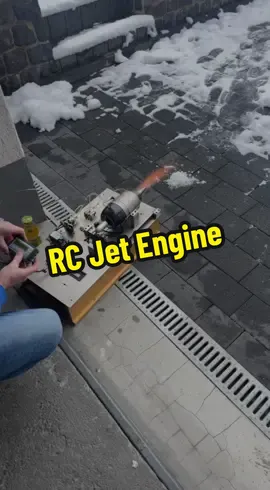 RC Jet Engine on test bench #rc #jet #foryou #engineering 