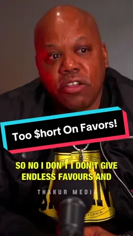 Too $hort talks about people asking him for favors and how he deals with it! #TooShort #LilBlood #Favors #Oakland #Advice 