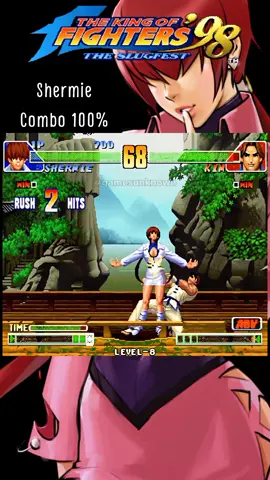 KOF'98-COMBO 100% DE SHERMIE🔥 #kof #kof98 #kof2002 #shermiekof #comboskof98 