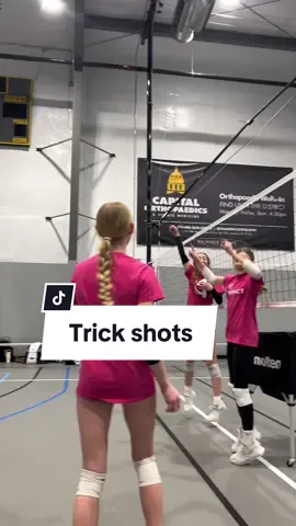Trick shot kinda practice 🤪🤣🤣 #iowagirl #iowaimpact #iowaimpactvolleyball #volleyballplayer #volleyballgirls #volleyballtricks #volleyballtrickshot 