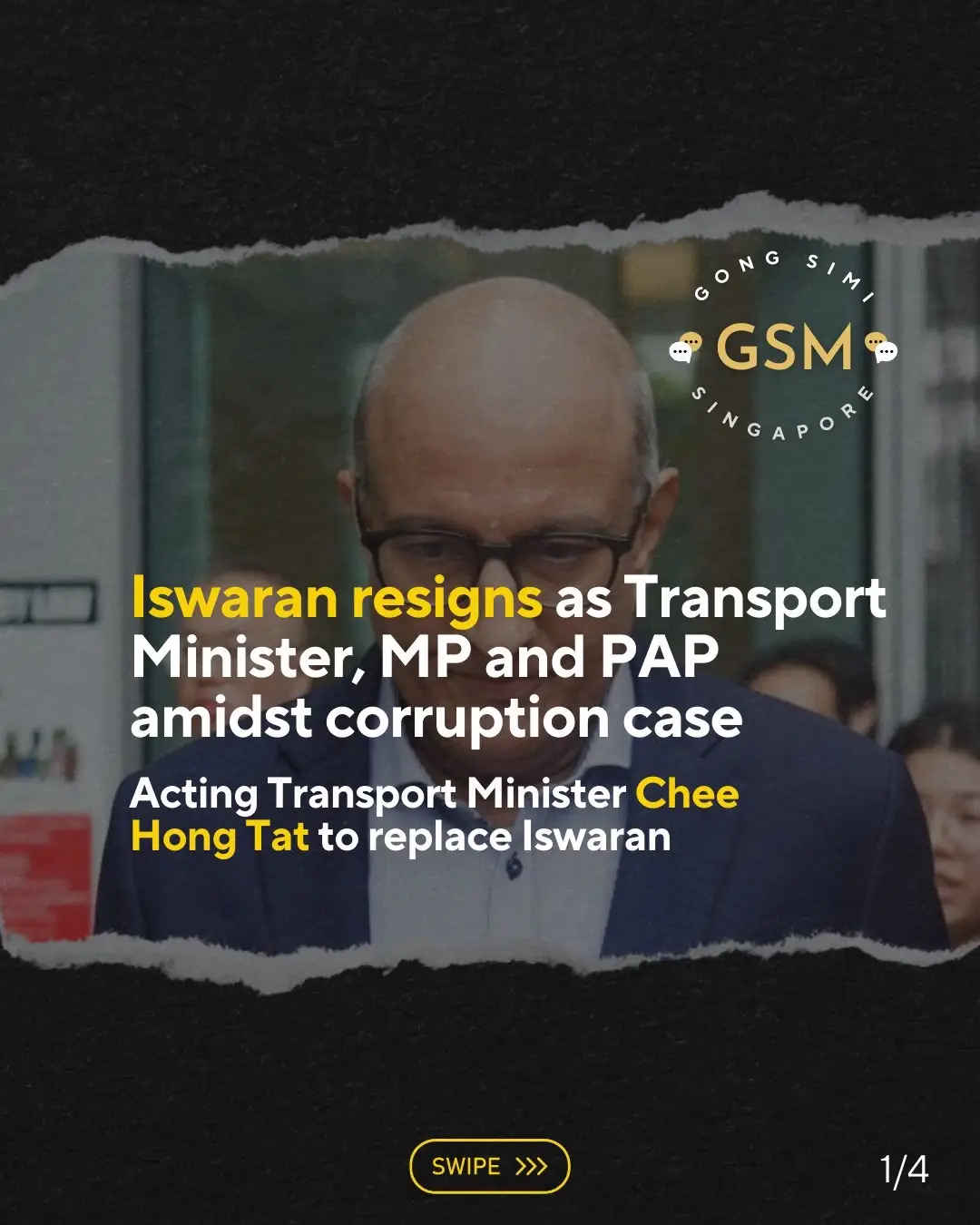 Acting Transport Minister Chee Hong Tat to replace Iswaran. Iswaran will also state that he will repay his salary as Minister and allowance as MP from the commencement of CPIB’s investigation in July 2023. #fypsg #sgtiktok #iswaran #sgpolitics 