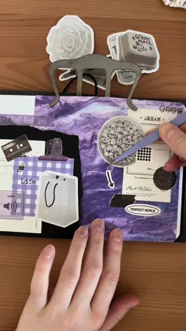 Ответ пользователю @🎵Pame Rod🎵 💜🤍🖤 #💜🤍🖤 #asmrbujo #asmrscrapbooking #asmrtiktoks #stickerasmr #stationery #scrabooking #aesthetics #journalingideas 
