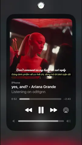 Ai thấm bài này từ lần nghe đầu tiên? 🙋‍♀️ #ArianaGrande #yesand #nhachaymoingay #odttgnn 