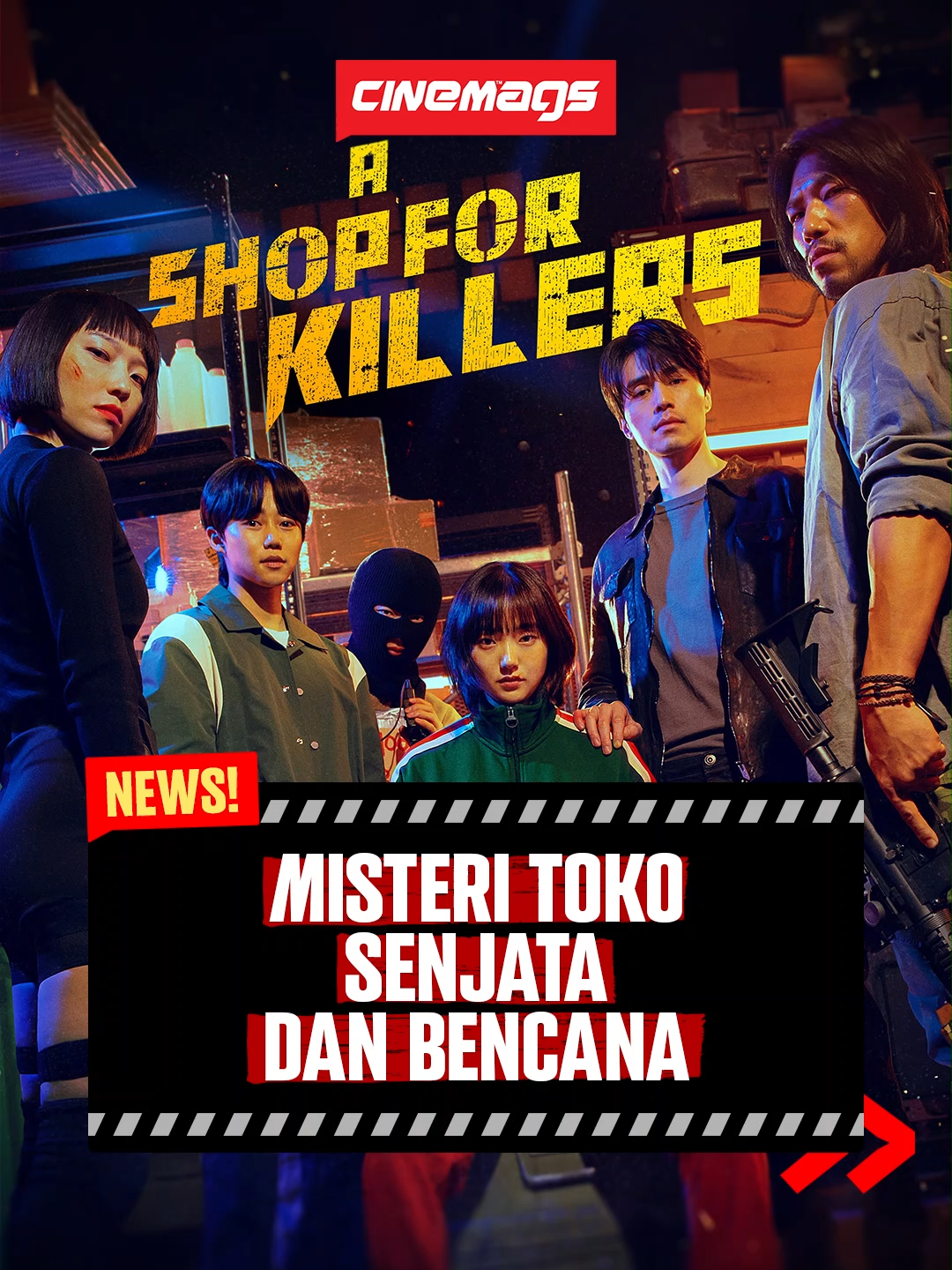 Serial action Korea terbaru yang menegangkan “A Shop For Killers” telah tayang secara eksklusif di Disney+ Hotstar. Serial berjumlah delapan episode ini mengisahkan perjuangan seorang mahasiswi bernama Jeong Jian dalam melindungi diri dari sekelompok pembunuh bayaran yang mengincarnya, beberapa jam setelah ia mengucapkan selamat tinggal terakhir kepada pamannya. Diadaptasi dari novel original populer karya Kang Jiyoung, “A Shop For Killers” berlatar pada Korea modern di mana Jian bertekad untuk mengungkap kebenaran di balik kematian Jeong Jinman, pamannya yang misterius.  Dibintangi oleh Lee Dongwook sebagai Jinman, paman Jian yang misterius, dan Kim Hyejun sebagai Jian, mahasiswi yang sedang melarikan diri dari para pembunuh paling mematikan di planet ini, “A Shop For Killers” ditulis oleh Ji Hojin dan Lee Kwon, serta disutradarai oleh Lee Kwon. Saksikan “A Shop For Killers” setiap hari Rabu, eksklusif di Disney+ Hotstar!🙌 #cinemags #cinemagsnews #tiktoktainment #ashopforkillers #disneyplus #leedongwook #kimhyejun