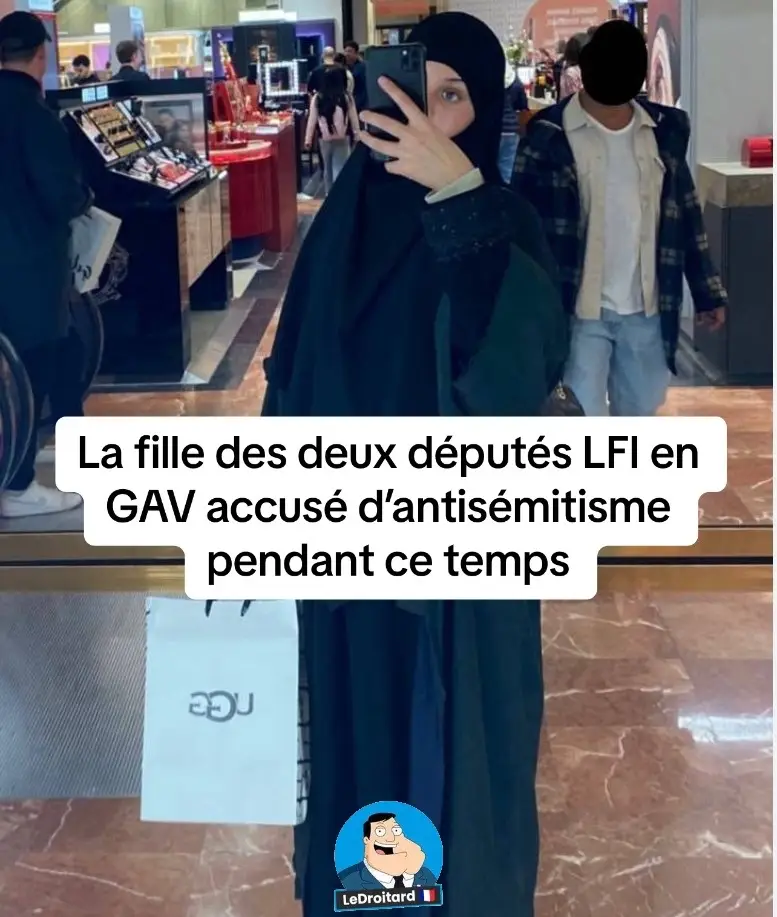 La fille des deux députés LFI en GAV accusé d’antisémitisme pendant ce temps  #france🇫🇷 #lafranceinsoumise #inescorbieres #deputelfi 