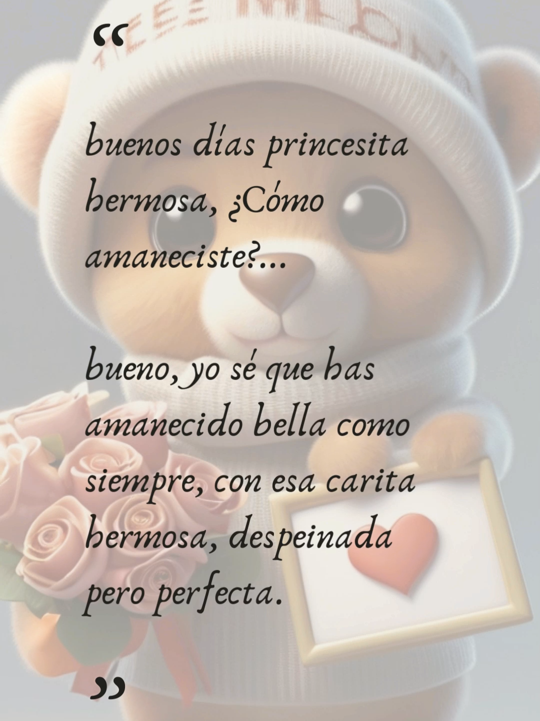 #buenosdiasmiamor😍🥰 #comoamanecistehoy #caritaperfecta😍😍 #despeinadaperoperfecta #bellacomosiempre♥️ #D'O