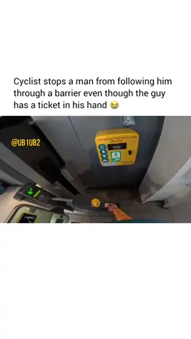 Bro just wanted to save three seconds 😭😭 (Twitter: mad_1nventor) #UB1UB2 #London 