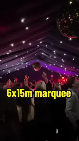 This 6x15m marquee looked like a night club 💃🏻🪩🕺🏽😮 #party #birthday #event #marquee #wedding #weddingtiktok #fyp #essex #hornchurch 