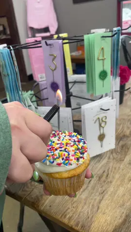 Come check out our new Sparkler Candles! We have single numbers and a few number combos to choose from! #fyp #bakedandbrewedparcells #barista #shoplocalky 