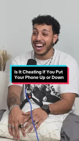 Is it cheating if you put your phone up… or down… 🧐 #the#themorningafterpodcaste#themorningafterai#waifuvioleta#icamillenicoleb#gabeagsarn#kanyewestherdertheinfluence 