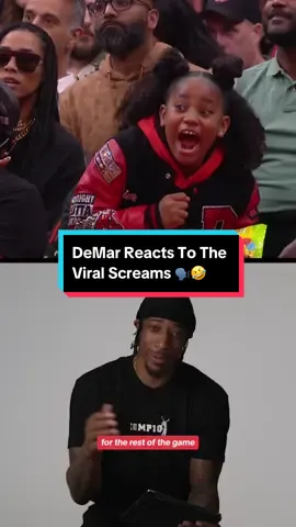 Who remembers this Play-In Game from Last Season?! 🗣️🤣 Check out #DeMarDeRozan reacting to his daughter cheering for him during the @Chicago Bulls  vs. @Raptors Play-In Game Last Season! #NBA 