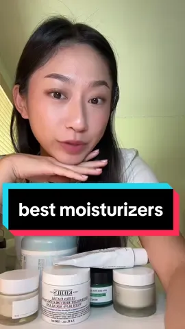 these moisturizers are my current favs 💕 I have dry, sensitive, acne prone skin but a lot of these are suitable for all skin types :) #bestmoisturizer #dryskin #skincare #winterskincare 