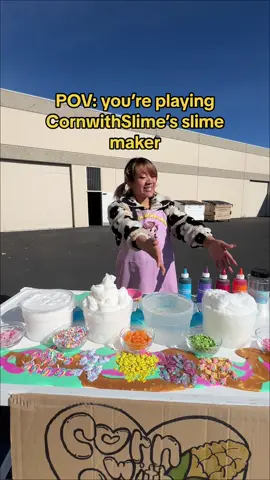 Let’s play SLIME MAKER! 🫢 CornwithSlime.com to shop slimes!  #cornwithslime#fyp#fypage#trending#trend#tiktok#tiktoker#new#viral#drama#explore#slime#satisfy#game#fun 