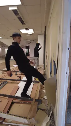 And The Demolition Work Begins! #furnitureoutlet #sofas #refurb #stockport #showroom #fyp
