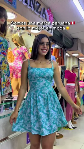 Un vestido ideal para este verano☀️ #aranzamoda #emporiocomercialgamarra #look #marcaperuana🇵🇪 
