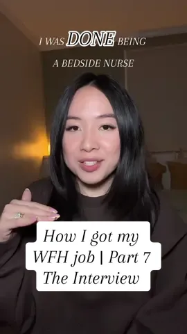 How I got my WFH job | part 7 - The Interview Q’s✨  #wfhnurse #nurse #nursing #remotenurse #rn #remotenursingjobs #WFH #wfhlife #wfhjobs #wfhroutine #travelnurse #travelrn #CapCut 