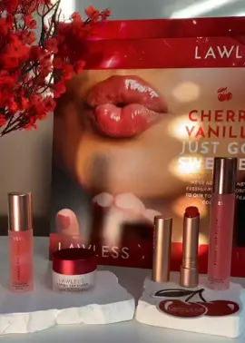 @lawless Cherry Vanilla Collection just got sweeter!  Lawless Beauty has  added two new, freshly-picked favorites to their Forget the Filler Collection! Meet Cherry Vanilla Balm Stick, a punchy cherry red with a nostalgic cherry vanilla flavor.  Cherry Vanilla Lip Plumpers and Lip Mask  are the coolest with a sheer red and nostalgic cherry vanilla flavor!  The bundle includes:  🍒1 x Forget the Filler Overnight Lip-Plumping Mask  🍒1 x Forget the Filler Lip-Plumping Line-Smoothing Gloss  🍒1 x Forget The Filler Lip-Plumping, Line-Smoothing Tinted Balm Stick  🍒1 x Queen-Size Forget the Filler Lip-Plumping Line-Smoothing Gloss This set is seriously worth having!!  ✨Gifted in PR #lawless #lipfiller #cherryvanilla #forgetmyfiller #vanillalipplumpers #twylamua #plumpingmask #balm  #lawlessbeauty 