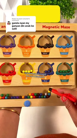 Replying to @joann amutan  super enjoy ang kids tlga sa toy na to. #magneticsortingmaze #toysforkids #sortingmazetoy 