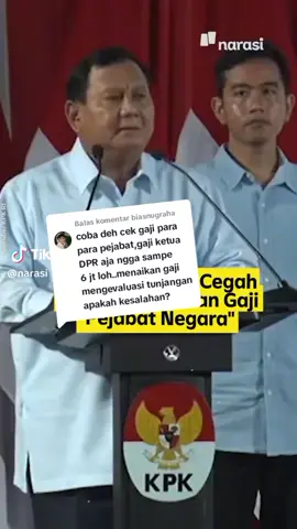 Membalas @biasnugraha Itulah salah satu visi prabowo ingin menaikkan gaji² para pejabat agar tidak korupsi.. selamat yah anak pejabat, anda pasti senang