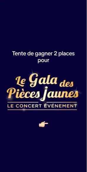 🚨 JEU CONCOURS TERMINÉ 🚨 Il suffisait de demander ! Tente de gagner 2 places pour le Gala des Pièces Jaunes vendredi prochain ! 🫶 Pour participer, c'est simple :  ✅ Abonne-toi à notre compte TikTok @accorarena ❤️ Like le post 💬 Identifie la personne qui t'accompagnera ! Tu peux doubler tes chances, 2 places sont également à gagner sur notre compte Threads @accor_arena 👀 Tirage au sort le 23 janvier.  Bonne chance à tous ! 🍀 #AccorArena #Galadespiecesjaunes #fyp #pourtoi