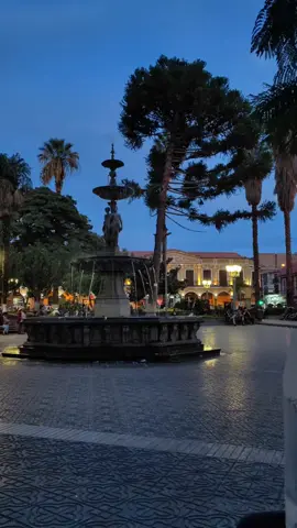 paz...🌳🌴🍁 plaza principal #cochabamba #plazas #viral #tiktok #cbba_bolivia #🍁 #atardeceres #paisajes 