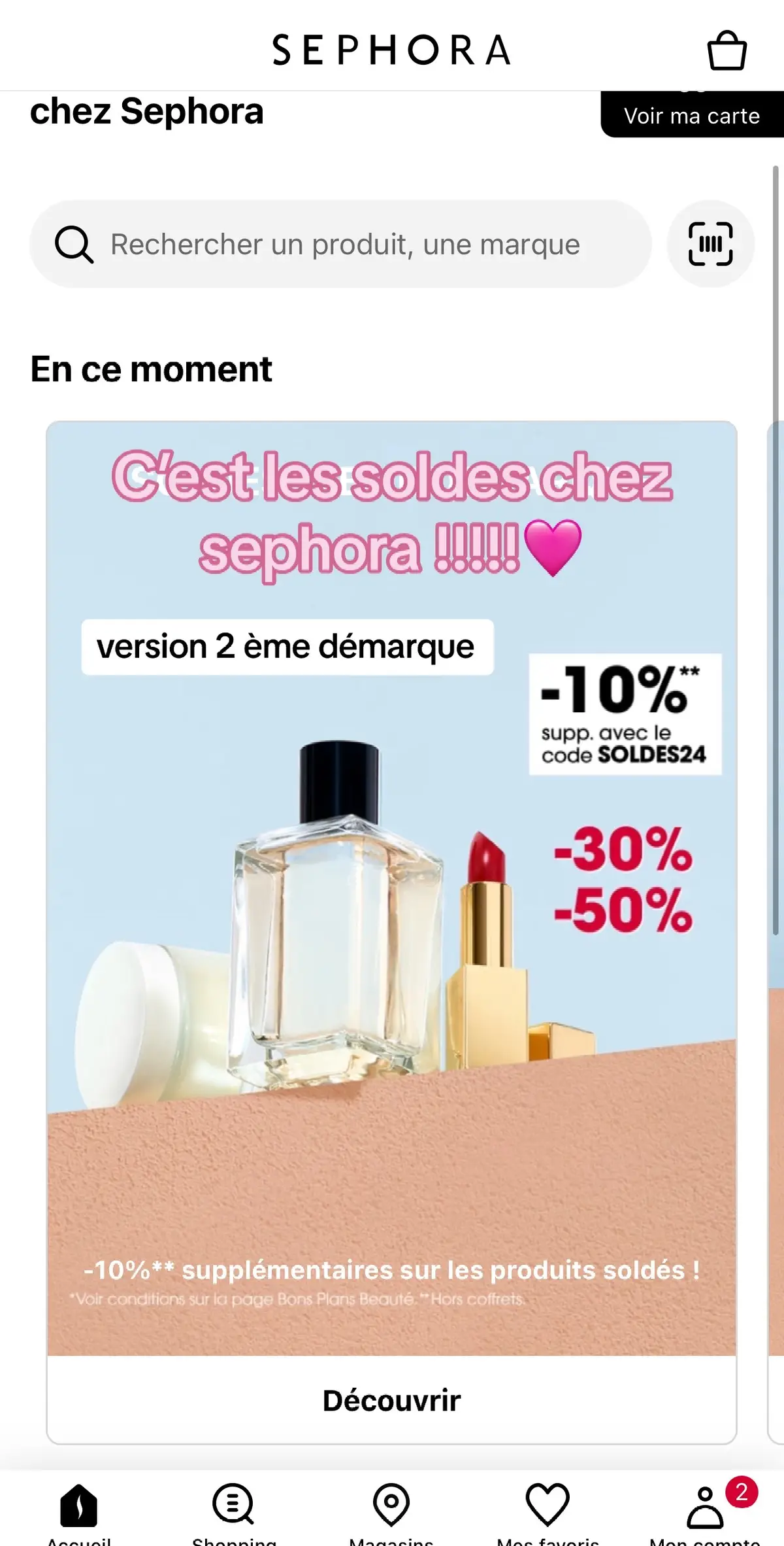 + sur snap ❤️ @gachelise #fyp #soldes #filles #makeup #sephora #sephora #skincare #Haul #bonplan #fentybeauty #tarte #rembeauty #givenchy #dior #lauramercier #giorgioarmani #promo #soldes2024 