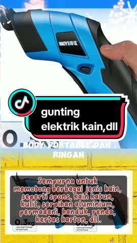 gunting elektrik untuk kain dll #guntingelektrik #alatunik #racuntiktok #fyp #bisacod #promo 