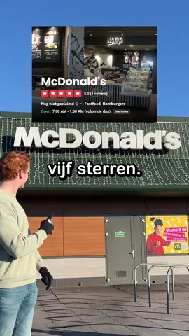 1 ster vs 5 ster McDonald’s 🍔