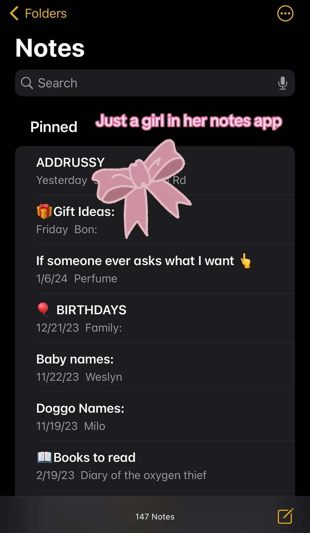 I havw too many notes #fypシ #foryou #notes #notesapp #relatable #girlhood #justagirl 