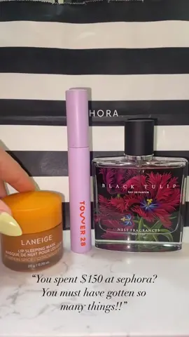 Sephora takes all my money!!💸 @nestfragrances Black Tulip Eau De Parfum. @Tower 28 Beauty MakeWaves Lengthening and Curling Mascara. @laneige_us Lip Sleeping Mask in Pumpkin Spice. #makeup #makeupreels #makeuptrends #beauty #beautyreels #beautytrends #likes #skincare #SelfCare #sephora #shopping #laneige #nestfragrances #tower28 #mascara #pumpkinspice #fragrance #makeup2022 #lipmask #alligot #makeupstash #makeupaddict #beautyaddict #skincareaddict #explorepage #beautyphotography