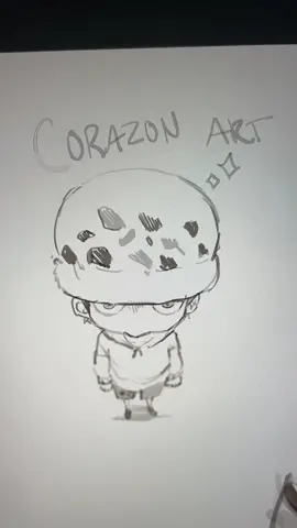 I forgot to post this from two months ago😭 (corazon art for @marelii ꒰ · ◡ · ꒱)#corazon #onepiece #fanart #art #fyp #trafalgarlaw 