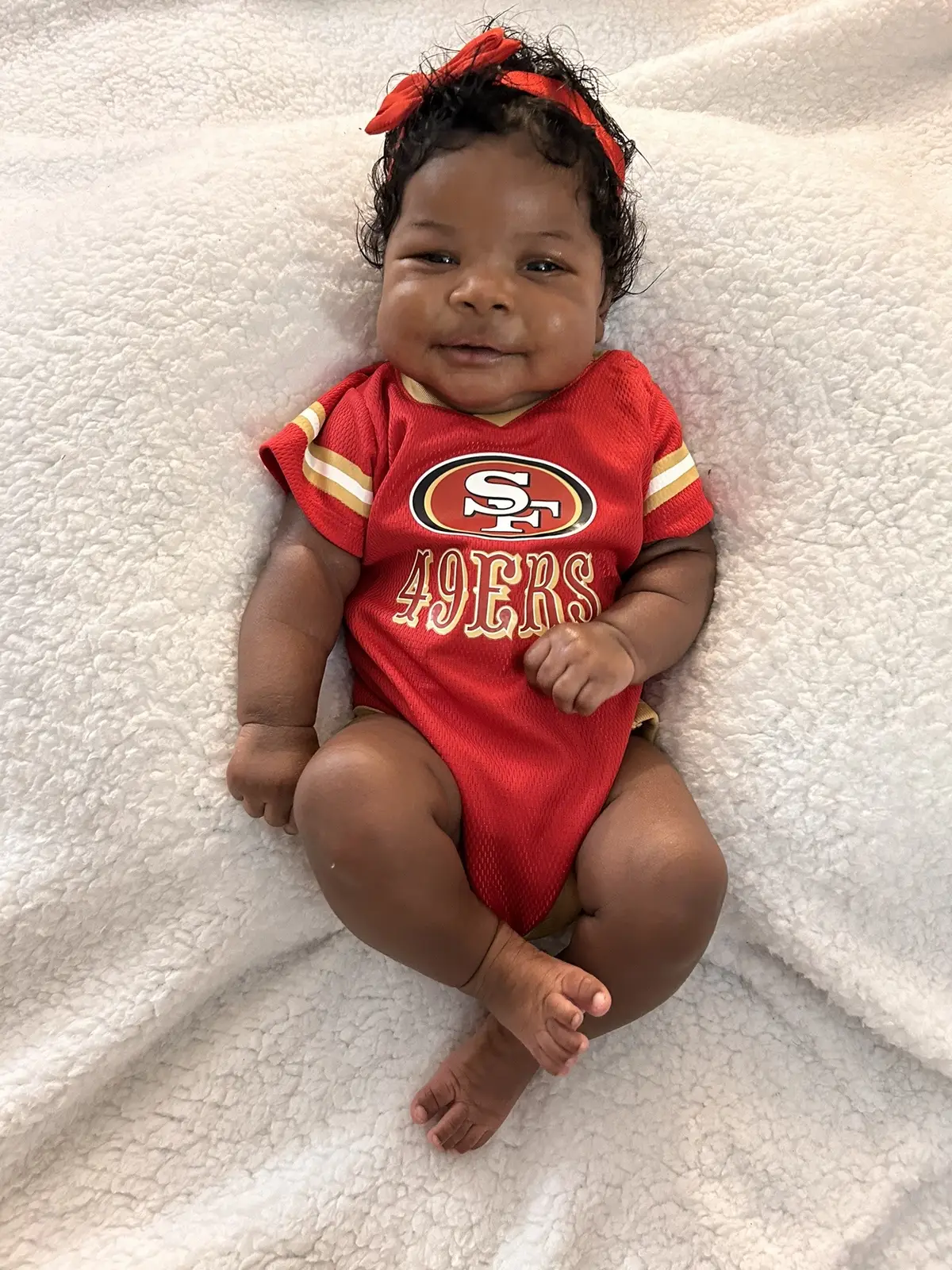 lets go niners 🎉❤️ @San Francisco 49ers #babiesoftiktok #foryoupage #fyp #foryou #49ers #fypシ #newborn 