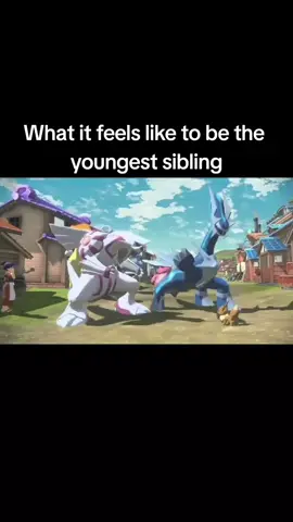 Hard life for the youngest 😤 #pokemon #eevee #palkia #dialga #legendary #Siblings #youngest #foryourpage #fyp 