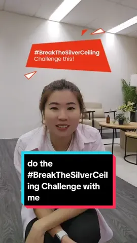 We sabo-ed our colleague to try out the filter to do the #BreakTheSilverCeiling Challenge 🫢🫠 Tag 2 friends in the comments, and join the challenge with them! #aic 