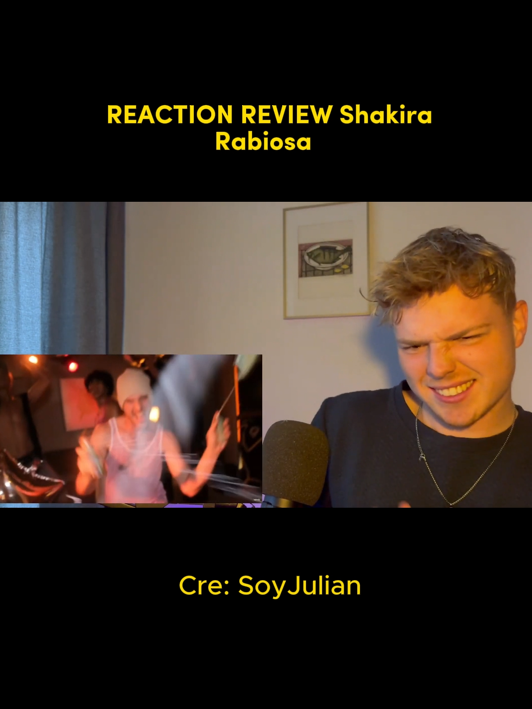 REACTION REVIEW Shakira - Rabiosa | Credit : SoyJulian #review #shakira #rabiosa #fyp  #viralvideo  #reaccion  #reaccionar  #reaccionmusical