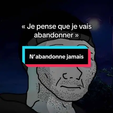 N’abandonne jamais. Lien en bio pour trouver du Shilajit. 📝 #motivation #discipline #chad #doomer 