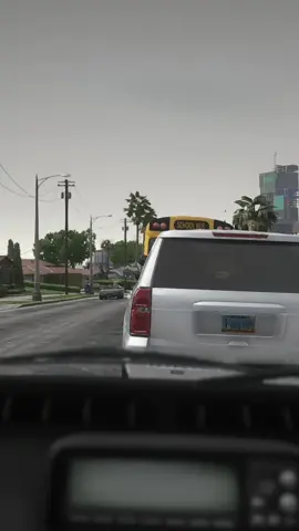 Dashcam footage shows unmarked emergency vehicle catching a driver run the bus stop signals. #fyp #xybca #fivem #gtarp #gtaroleplay #gta5rp #police #greatvalleyrp #greatvalleyroleplay 