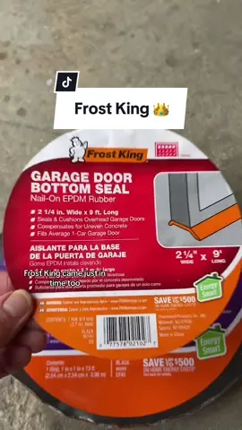 This was such an easy and inexpensive way to fix a big problem! @Frost King always has a solution! #stacklettes #frostking #garagedoorseal #garagedoorsealreplacement #garagedoorreplacement #garagedoorsoftiktok 