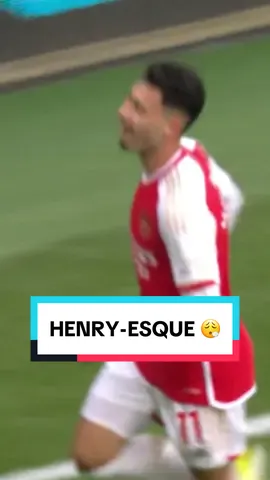 Thierry Henry-esque 😮‍💨 #Arsenal #PremierLeague #Goal #Martinelli 