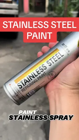 STAINLESS STEEL PAINT #silverspraypaint #silverspray #repainting #stainlesssteel #steelpaint #fyp 