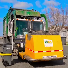 Modern garbage trucks for suburban residential areas#roadcontruction #roadcleaning #construction 
