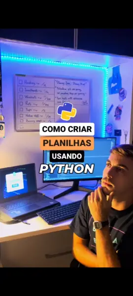 Descubra o passo a passo para criar planilhas com Python! . . #python #excel #programador #dev #code #tecnologia