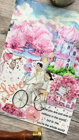 Replying to @Lerma Malubay Suggested romantic spread today, I forgot candles 🕯️for a greater atmosphere 💞 but I will never get tired of playing with tapes to create landscape scenes 💫 Used here PET Tapes from @journalsay  Discount code: Juzi8  8% OFF - JOURNALSAY 300cm Cute Cartoon PET Waterproof Washi Tape  - Journalsay 500cm/ Roll Alice Cartoon Landscaping Special Ink Washi Tape -  JD-ALSHZZJ81-02 - Journalsay 500cm/ Roll Alice Cartoon Landscaping Special Ink Washi Tape - JD-ALSHZZJ81-14 #asmr #scrapbooking #journaling
