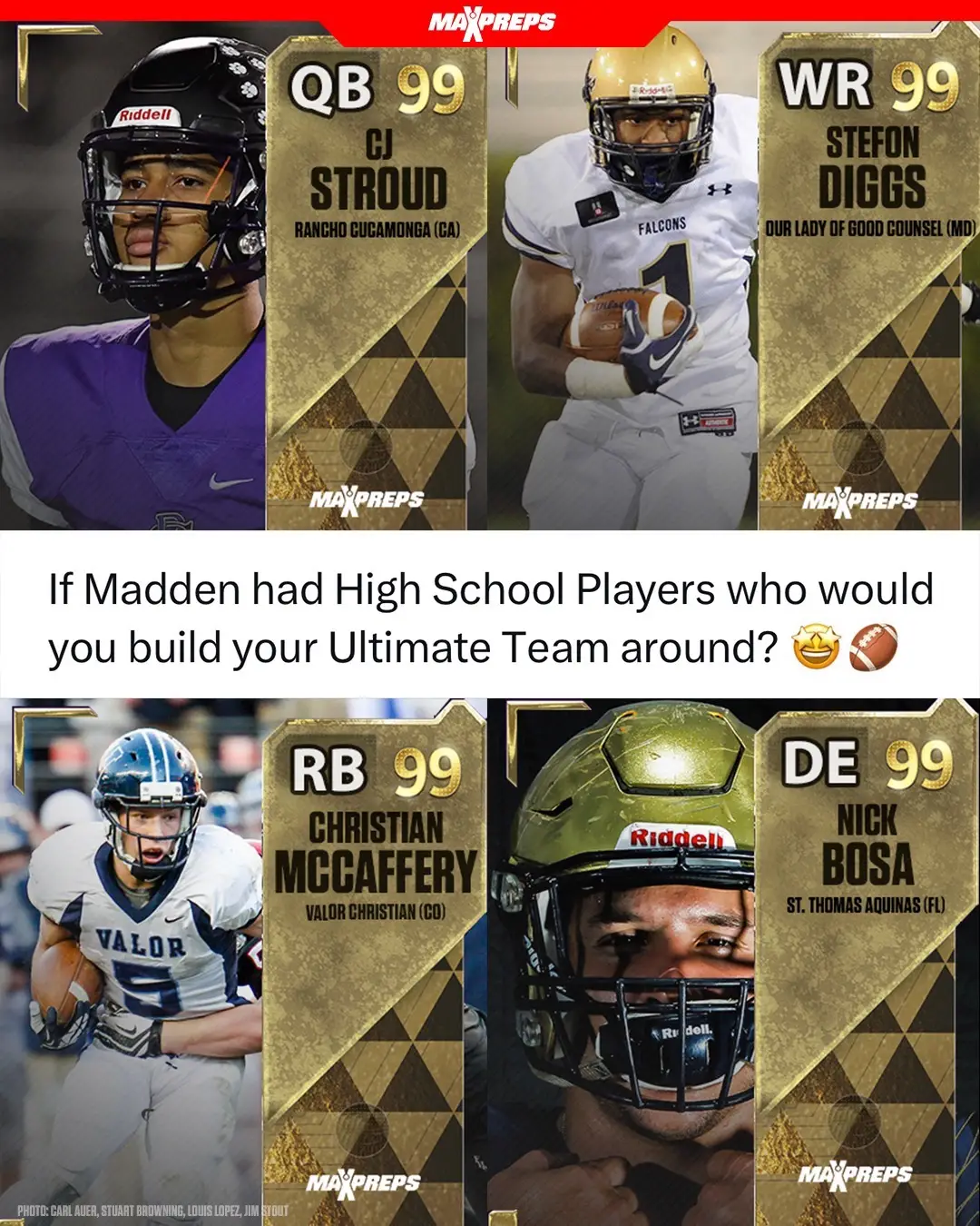 High School Ultimate Team would go CRAZY! 👀🔥 #highschoolsports #madden #maddenut #ultimateteam #maddenultimateteam #mut #highschoolfootball #football #sports 