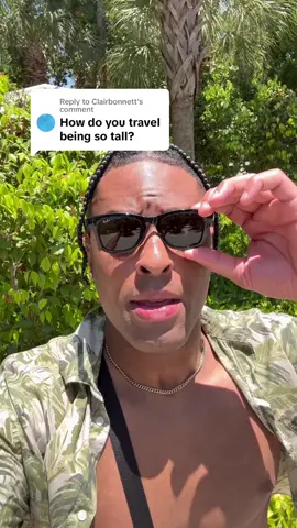 Replying to @Clairbonnett Traveling while being 6’9 #fyp #foryou #leethe4th #travel #tall #keylargo #vacation 