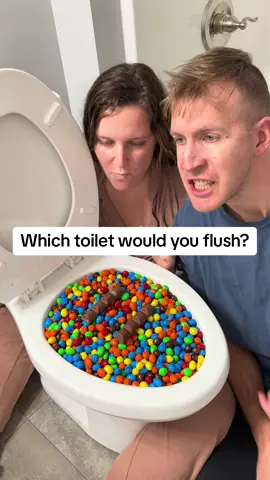 Which toilet would you eat out of? #toilet #asmrfood #eating #asmreating #experiment #candy 