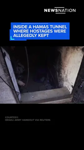 Israel’s military released video of what it says is one of the tunnels Hamas used for holding hostages. #israel #gaza