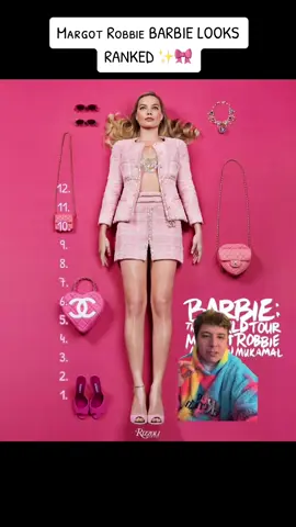 Margot Robbie’s press tour Barbie looks RANKED 🎀✨ #margotrobbiebarbieoutfits #BarbieMovie #filmtok #moviewaffleandrankings #jellyjoshinranks 